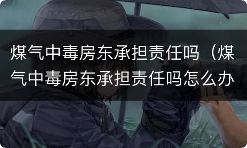 煤气中毒房东承担责任吗（煤气中毒房东承担责任吗怎么办）
