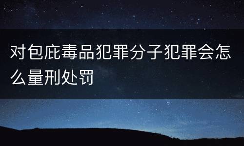 对包庇毒品犯罪分子犯罪会怎么量刑处罚