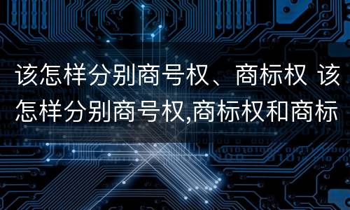该怎样分别商号权、商标权 该怎样分别商号权,商标权和商标权