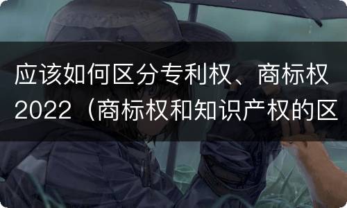 应该如何区分专利权、商标权2022（商标权和知识产权的区别）