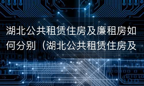 湖北公共租赁住房及廉租房如何分别（湖北公共租赁住房及廉租房如何分别认定）