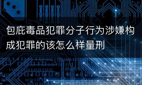 包庇毒品犯罪分子行为涉嫌构成犯罪的该怎么样量刑