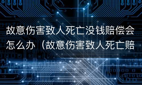 故意伤害致人死亡没钱赔偿会怎么办（故意伤害致人死亡赔偿金能否获赔）
