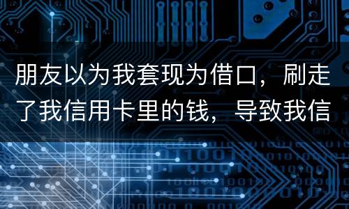 朋友以为我套现为借口，刷走了我信用卡里的钱，导致我信用卡透支，这应该怎么办