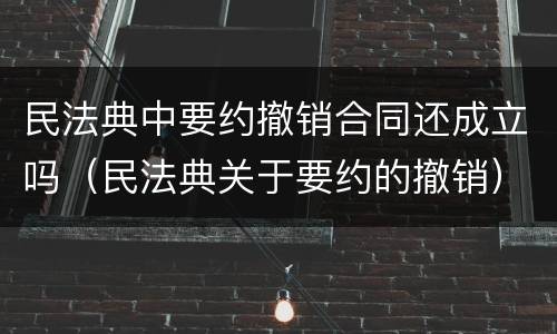 民法典中要约撤销合同还成立吗（民法典关于要约的撤销）