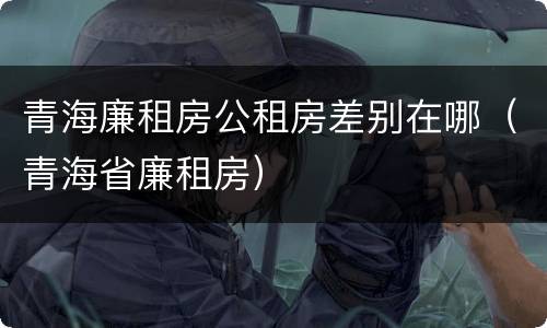 青海廉租房公租房差别在哪（青海省廉租房）