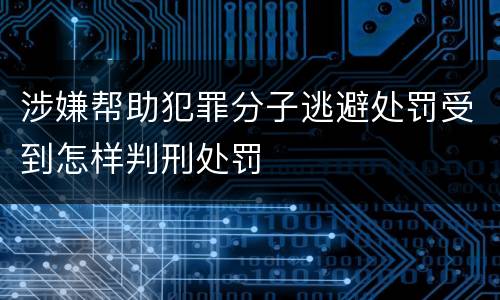涉嫌帮助犯罪分子逃避处罚受到怎样判刑处罚