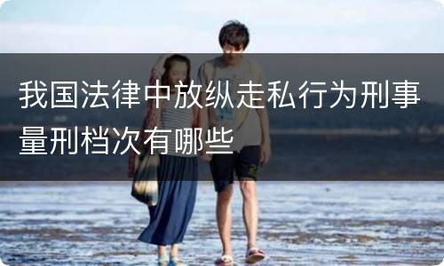 我国法律中放纵走私行为刑事量刑档次有哪些