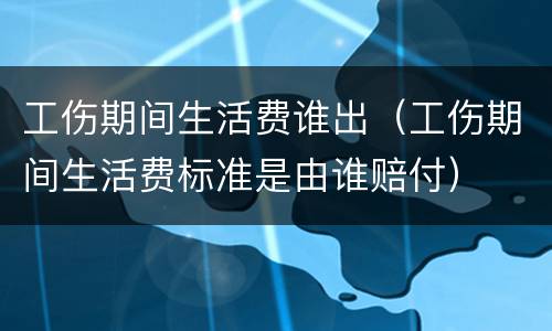 工伤期间生活费谁出（工伤期间生活费标准是由谁赔付）
