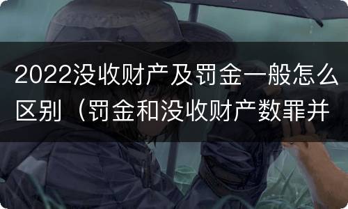 2022没收财产及罚金一般怎么区别（罚金和没收财产数罪并罚）