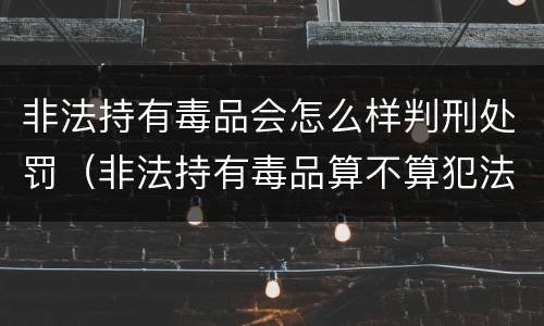 非法持有毒品会怎么样判刑处罚（非法持有毒品算不算犯法）