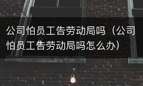 公司怕员工告劳动局吗（公司怕员工告劳动局吗怎么办）