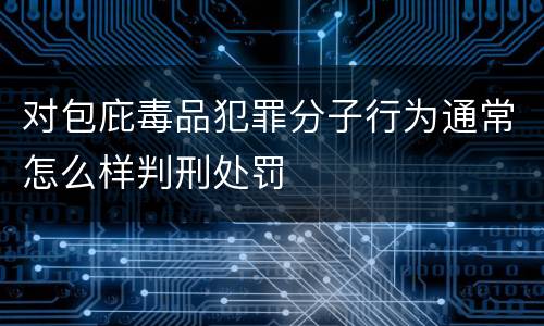对包庇毒品犯罪分子行为通常怎么样判刑处罚
