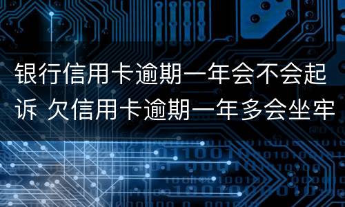 银行信用卡逾期一年会不会起诉 欠信用卡逾期一年多会坐牢吗