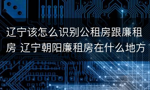 辽宁该怎么识别公租房跟廉租房 辽宁朝阳廉租房在什么地方