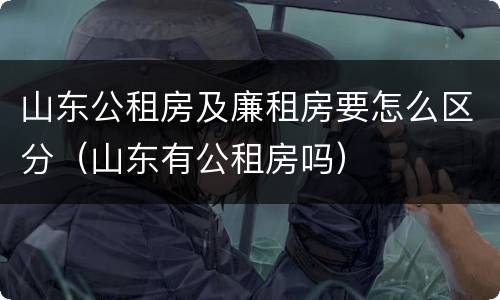 山东公租房及廉租房要怎么区分（山东有公租房吗）