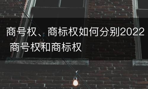 商号权、商标权如何分别2022 商号权和商标权