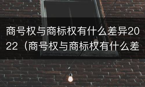 商号权与商标权有什么差异2022（商号权与商标权有什么差异2022年）