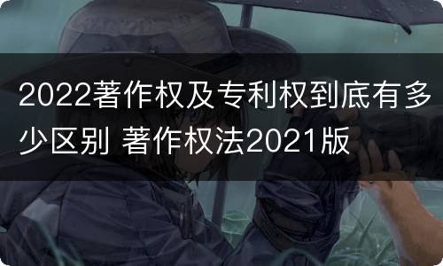 2022著作权及专利权到底有多少区别 著作权法2021版