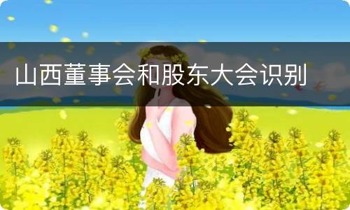 山西董事会和股东大会识别