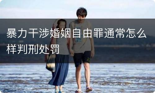 暴力干涉婚姻自由罪通常怎么样判刑处罚