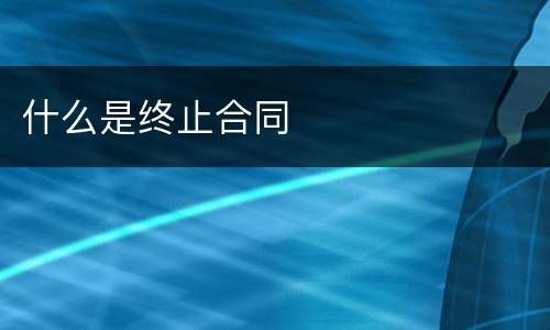 什么是终止合同
