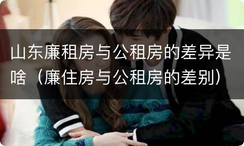 山东廉租房与公租房的差异是啥（廉住房与公租房的差别）