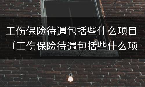 工伤保险待遇包括些什么项目（工伤保险待遇包括些什么项目呢）