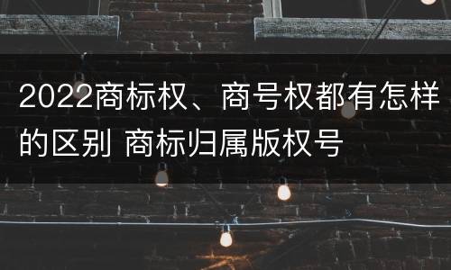 2022商标权、商号权都有怎样的区别 商标归属版权号