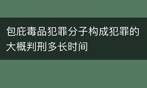 包庇毒品犯罪分子构成犯罪的大概判刑多长时间