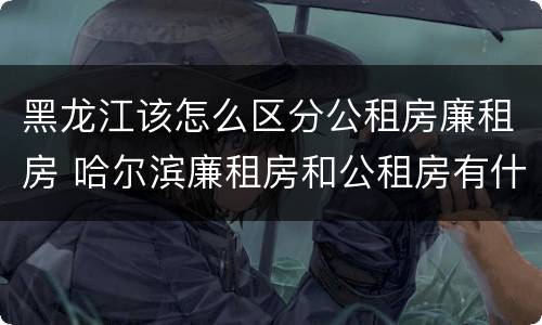 黑龙江该怎么区分公租房廉租房 哈尔滨廉租房和公租房有什么区别