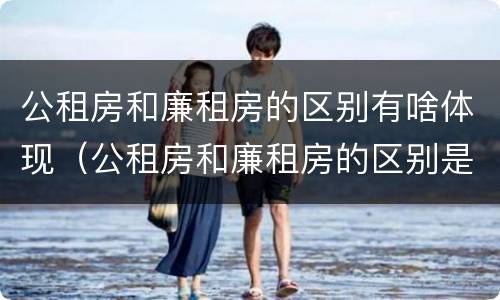 公租房和廉租房的区别有啥体现（公租房和廉租房的区别是啥）