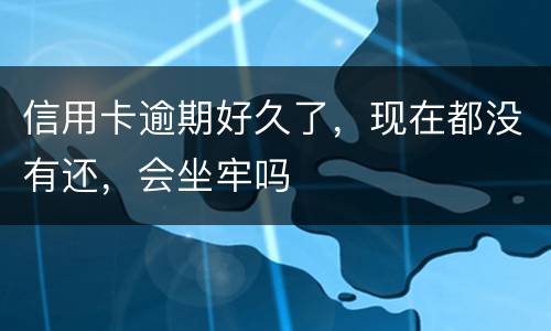 信用卡逾期好久了，现在都没有还，会坐牢吗