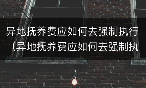 异地抚养费应如何去强制执行（异地抚养费应如何去强制执行申请）