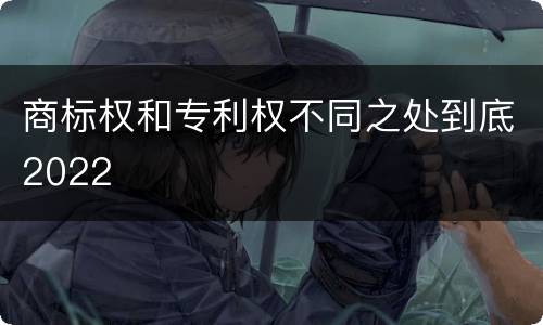 商标权和专利权不同之处到底2022