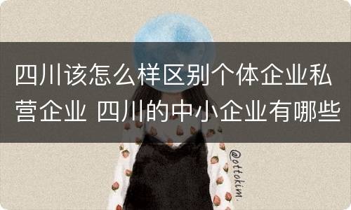 四川该怎么样区别个体企业私营企业 四川的中小企业有哪些