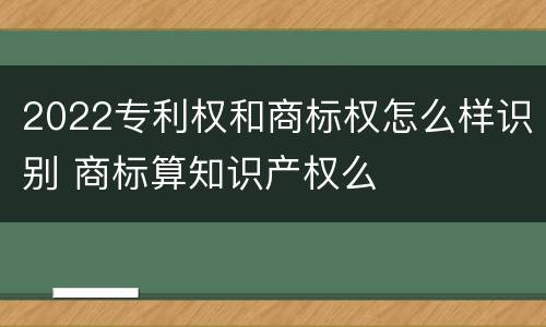2022专利权和商标权怎么样识别 商标算知识产权么