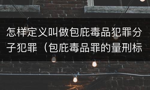 怎样定义叫做包庇毒品犯罪分子犯罪（包庇毒品罪的量刑标准）