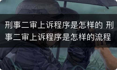 刑事二审上诉程序是怎样的 刑事二审上诉程序是怎样的流程