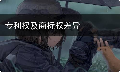 专利权及商标权差异