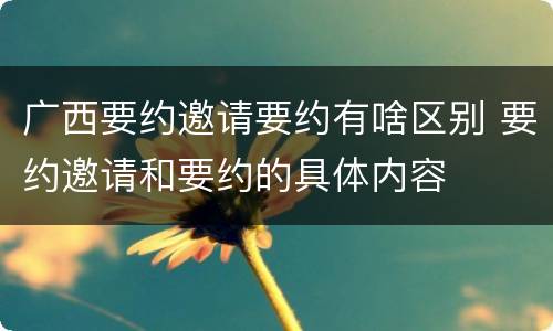 广西要约邀请要约有啥区别 要约邀请和要约的具体内容