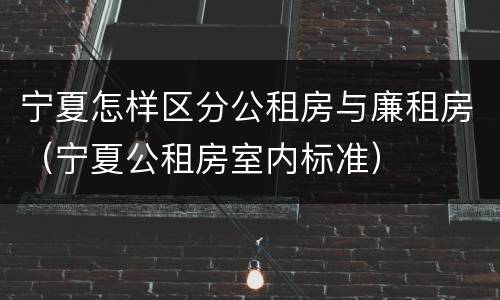 宁夏怎样区分公租房与廉租房（宁夏公租房室内标准）