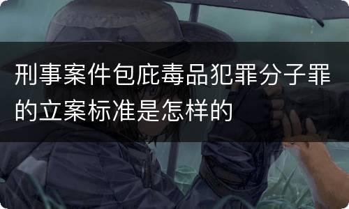 刑事案件包庇毒品犯罪分子罪的立案标准是怎样的