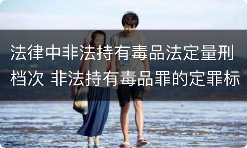 法律中非法持有毒品法定量刑档次 非法持有毒品罪的定罪标准