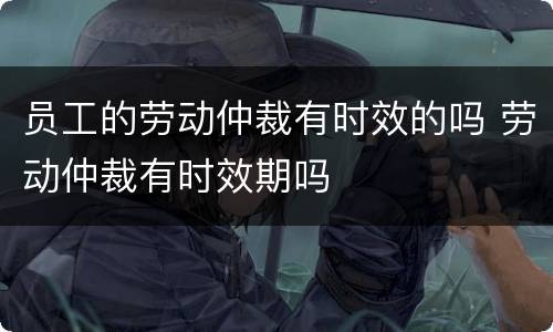 员工的劳动仲裁有时效的吗 劳动仲裁有时效期吗