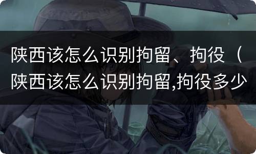 陕西该怎么识别拘留、拘役（陕西该怎么识别拘留,拘役多少天）