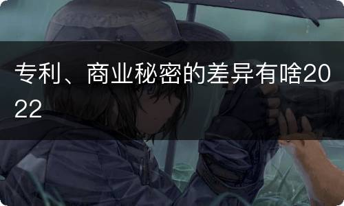 专利、商业秘密的差异有啥2022
