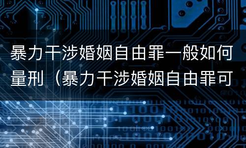 暴力干涉婚姻自由罪一般如何量刑（暴力干涉婚姻自由罪可以刑事和解吗）