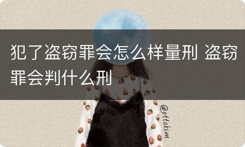 犯了盗窃罪会怎么样量刑 盗窃罪会判什么刑