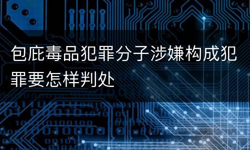 包庇毒品犯罪分子涉嫌构成犯罪要怎样判处